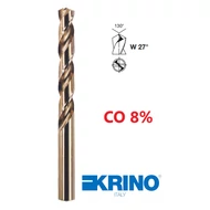 Kobaltos fémcsigafúró HSS-CO 8% DIN 338 KCO KRINO Italy