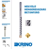 Hengeres szárú négyélű profi betonfúró KFP