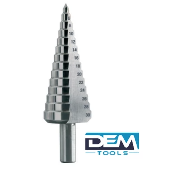 Lépcsős fúrószár HSS M2 4-30 mm (14 lépcsős)