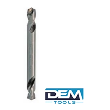 Kétoldalú, rövid hengeresszárú fémcsigafúró, HSS M2 3.2  mm köszörült