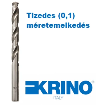 Hengeresszárú fémcsigafúró HSS-G köszörült DIN338 KRINO 0.8 mm