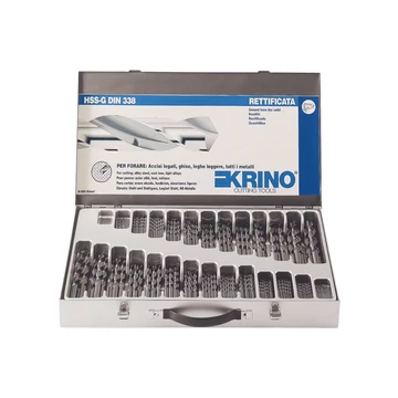 Hengeresszárú HSS-G fémcsigafúró készlet fém kofferban 150db-os (1-10mm) DIN338