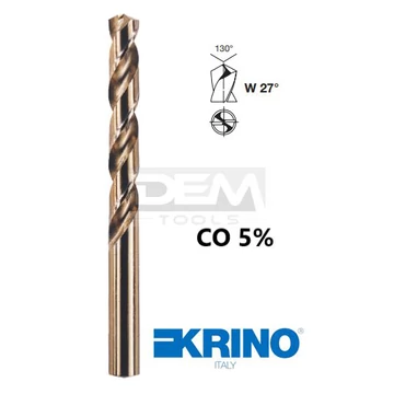 Hengeresszárú fémcsigafúró HSS-CO 2.5*95 mm cobalt 5%, hosszú DIN340