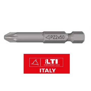 BIT PZ-1x50 Pozidrive 1-es S2 behajtóhegy, 1/4", 50  hossz.