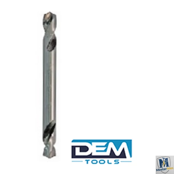 Kétoldalú, rövid hengeresszárú fémcsigafúró, HSS M2 2.5  mm köszörült