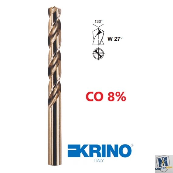 Hengeresszárú fémcsigafúró HSS-CO 6.50 mm kobalt 8% DIN338