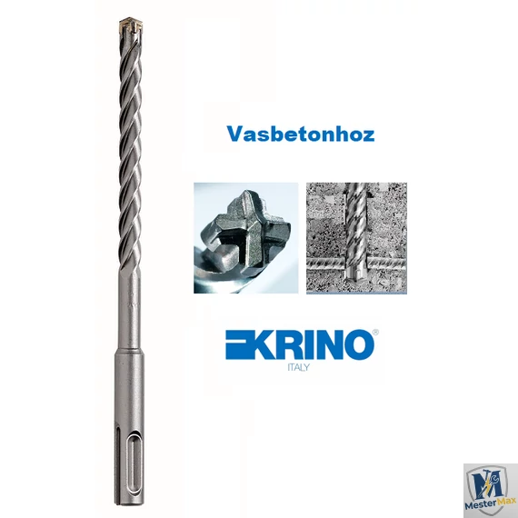SDS Plus befogású, négyélű profi betonfúró VASBETONHOZ  12X260/200 mm
