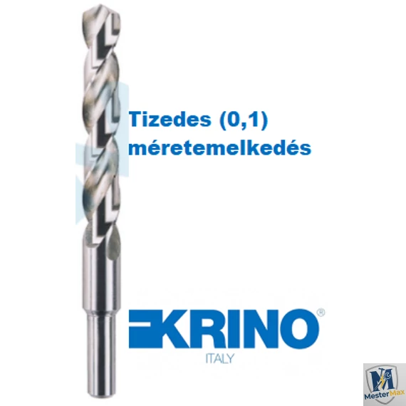 Hengeresszárú fémcsigafúró HSS-G köszörült DIN338 d=13 KRINO 16.5 mm