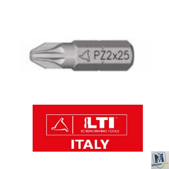 BIT PZ-0x25 Pozidrive 0-ás S2 behajtóhegy, 1/4", 25  hossz.