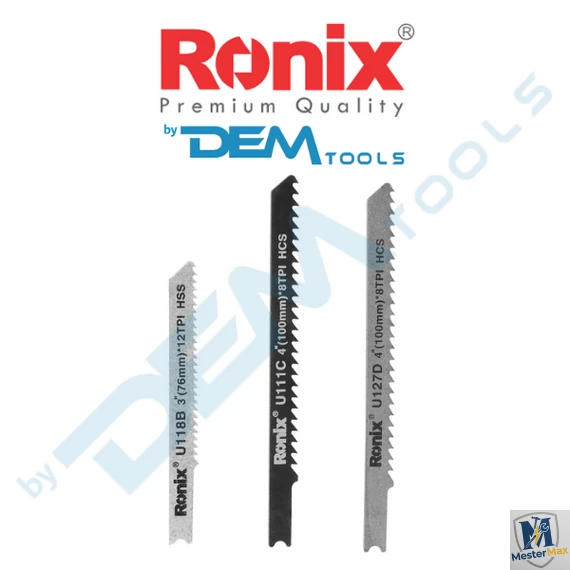 Ronixtools Dekopír fűrészlap Puha és keményfához. 5db/csomag