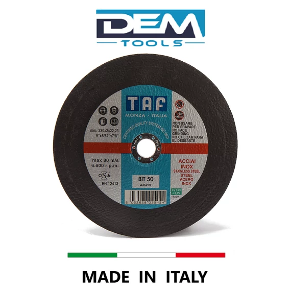 Tisztítókorong fémhez 115x6,5 TAF ITALY